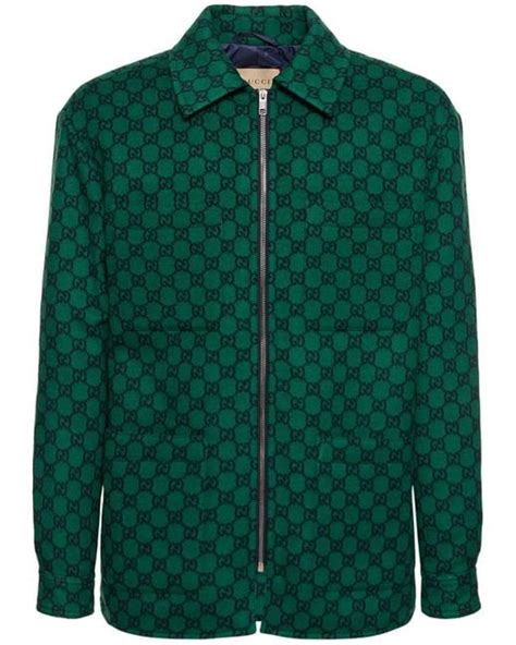 gucci monogrammed padded wool-felt bomber jacket|Gucci monogram bomber jacket.